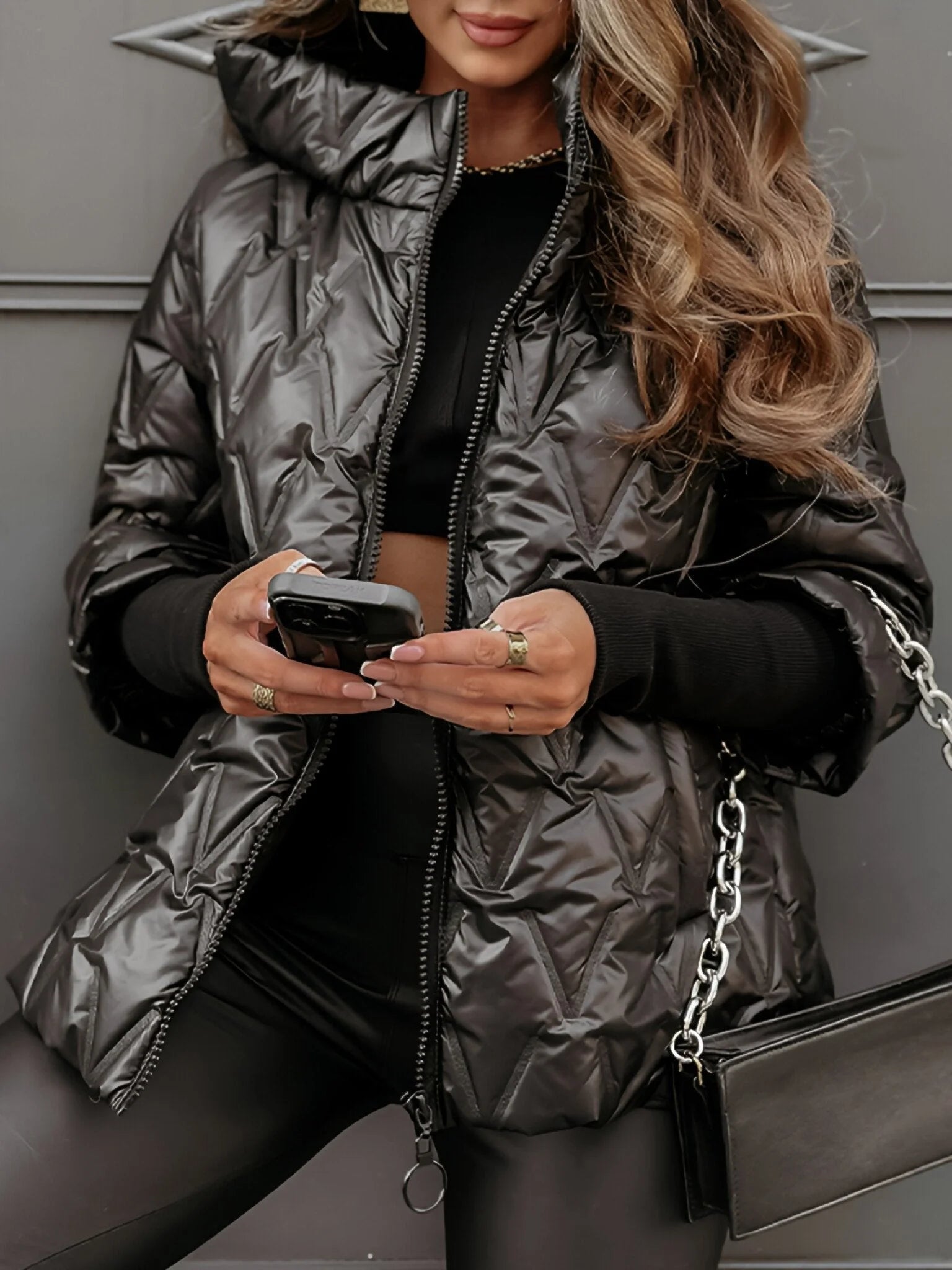 R&B | Gemütliche Patchwork Baumwolljacke für Einen Geschichteten Look Im Lässigen Stil