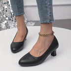 R&B | Stilvolle Damen Pumps mit Spitzem Zeh und Blockabsatz
