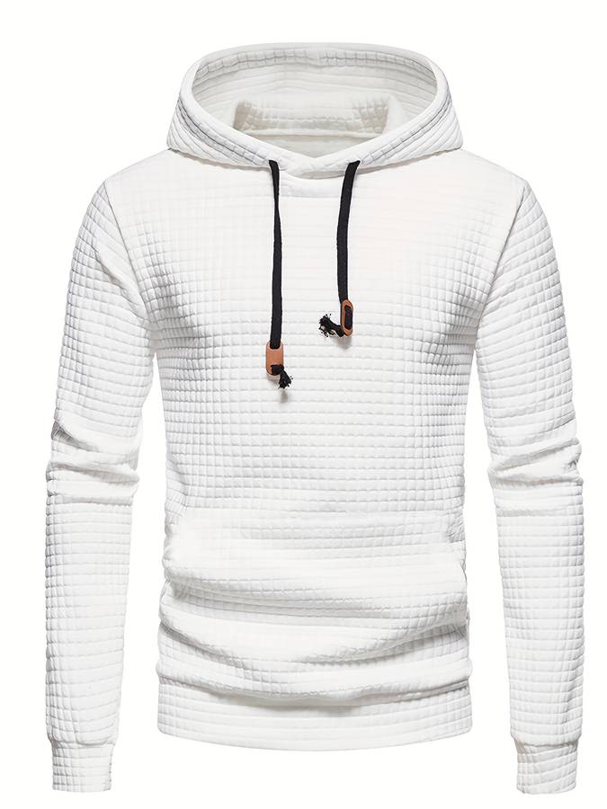 R&B | Lässiger Waffelmuster Hoodie für Männer