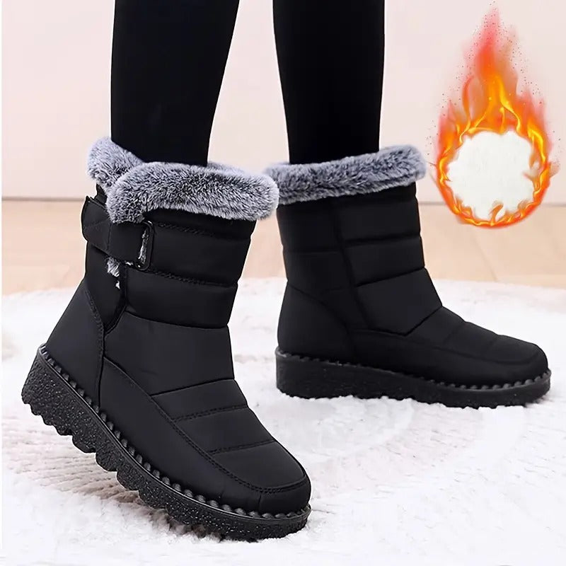 Winterstiefel aus Leder für Damen, warm & robust R&B R&B