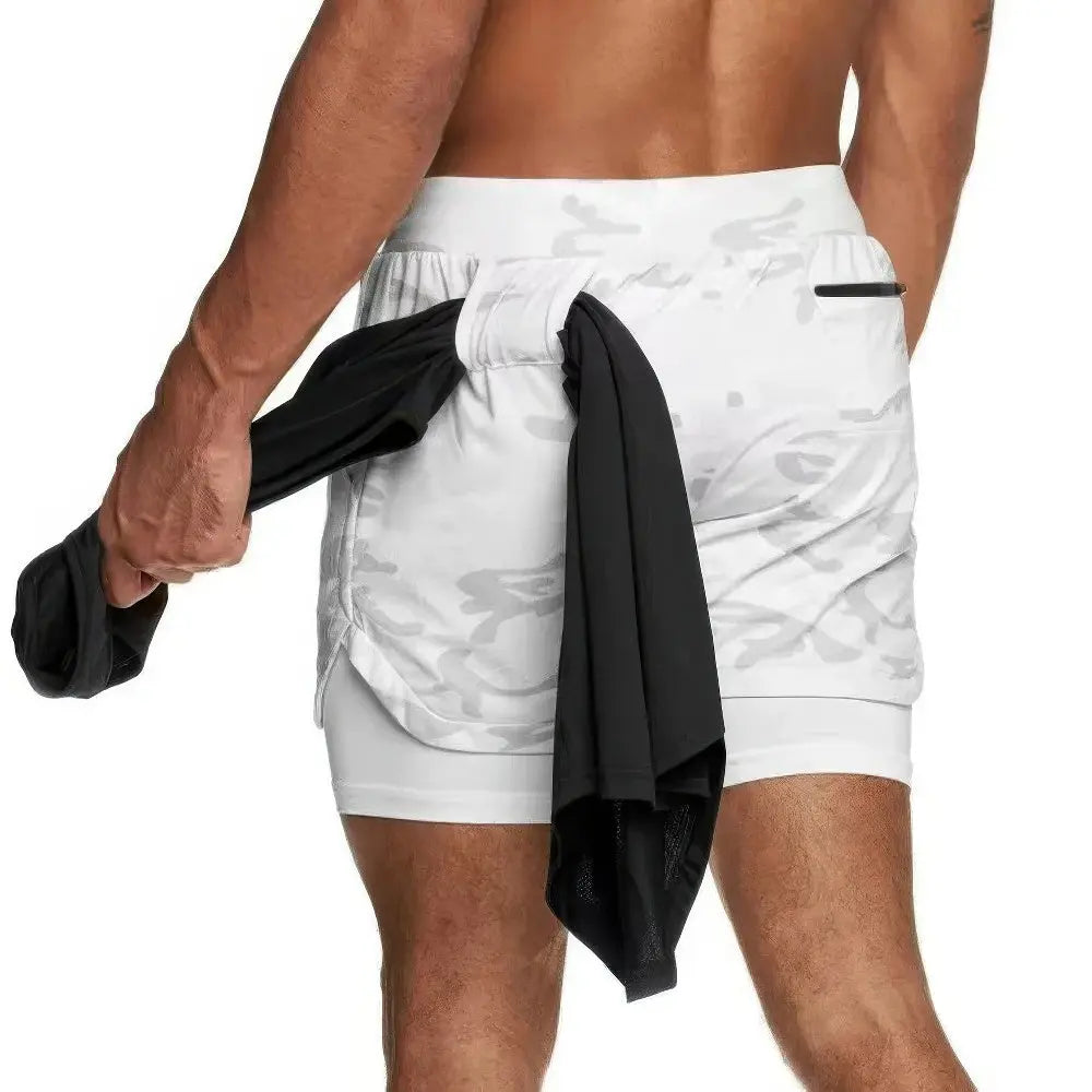 R&B | Camo 2 In 1 Schnell Trocknende Sporthose