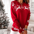R&B | Weihnachtlicher Strickpullover Mit Klassischem Print