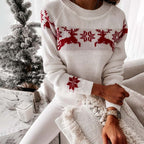 R&B | Weihnachtlicher Strickpullover Mit Klassischem Print