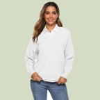 R&B | Strickpullover V-Ausschnitt Lockere Passform Lange Ärmel Weich und Bequem