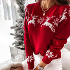 R&B | Weihnachtlicher Strickpullover Mit Klassischem Print