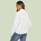 R&B | Strickpullover V-Ausschnitt Lockere Passform Lange Ärmel Weich und Bequem