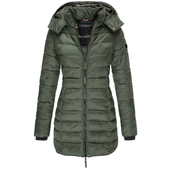 R&B | Daunenjacke lang Kapuze Damen
