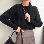 R&B | Strickpullover mit Asymmetrischem Kragen Weich und Elegant Zeitloses Design