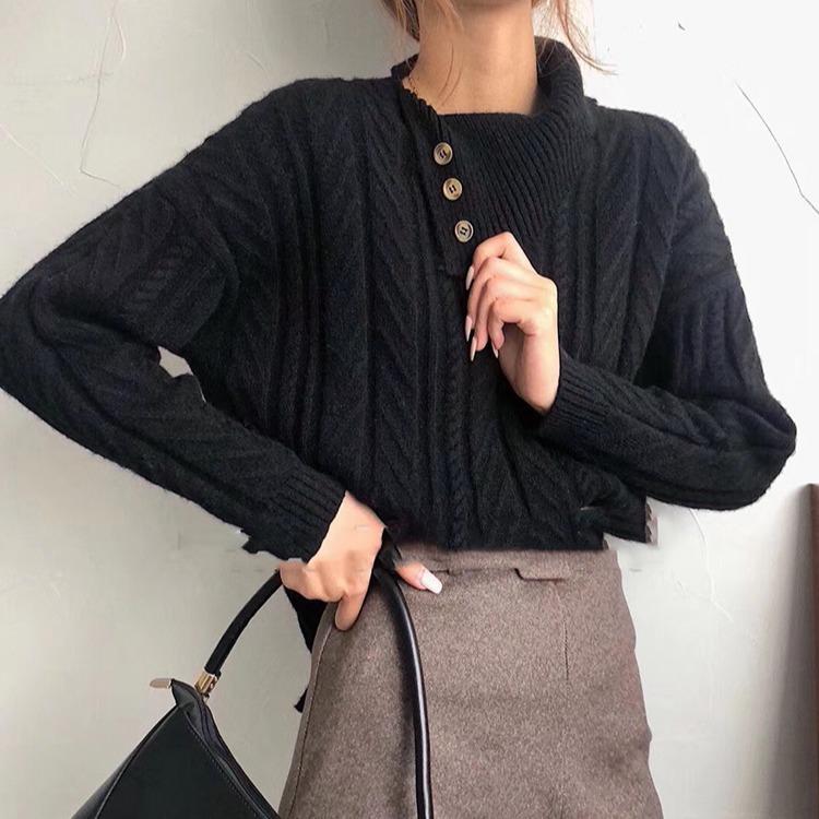 R&B | Strickpullover mit Asymmetrischem Kragen Weich und Elegant Zeitloses Design