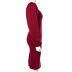 R&B | Ein-Wort-Schulter rückenfreies schlankes Kleid