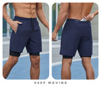 R&B | Große, doppelt gefütterte Sportshorts