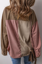 R&B | Colorblock Shirtjacke Baumwollmischung Lässig und Trendy
