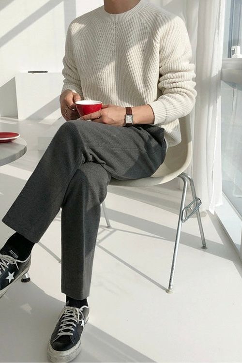 R&B | Eleganter Gerippter Pullover für Männer