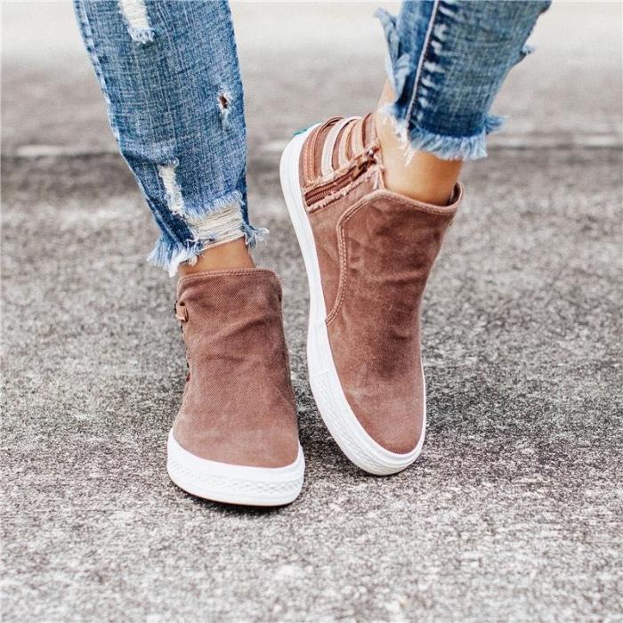 Bequeme Slip-On Canvas-Schuhe für Damen R&B