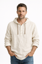 Herren Raffiniertes Leinenhemd