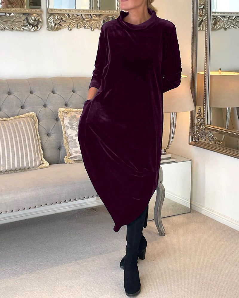 R&B | Tulip Style Samt Kleid
