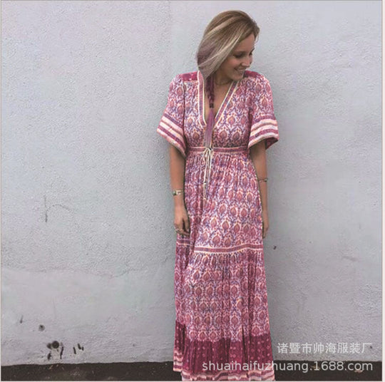 R&B | Kleid mit böhmischem Print