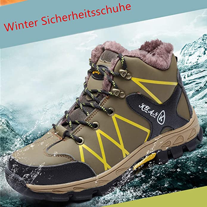 Anti-Smashing und Anti-Pannen Winter plus Samt Anti-Kälte  und Warm Sicherheitsschuhe R&B