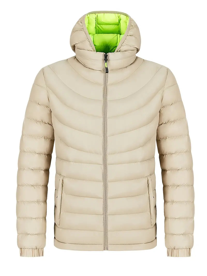 R&B | Herrenjacke mit Geradem Kragen Gefüttert für Herbst und Winter