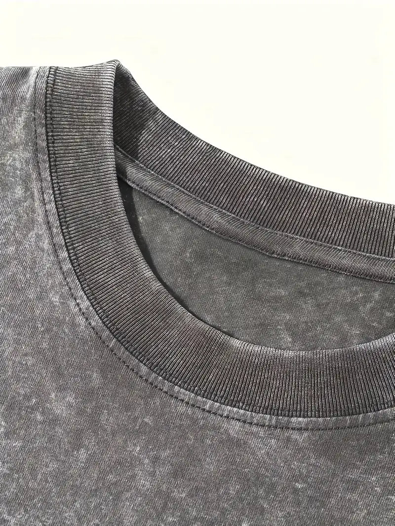 R&B | Baumwoll-T-Shirt mit Rundhalsausschnitt