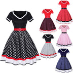 R&B | Vintage Hepburn Polka Dot Kleid