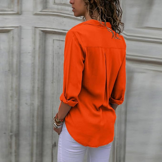 R&B | Elegante Chiffonbluse für Frauen