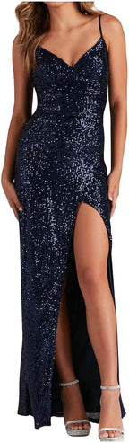 R&B | Paillettenverziertes Abendkleid Elegantes Festkleid