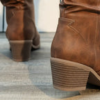 R&B | High Heel Maillard V-Mund Skinny Boots