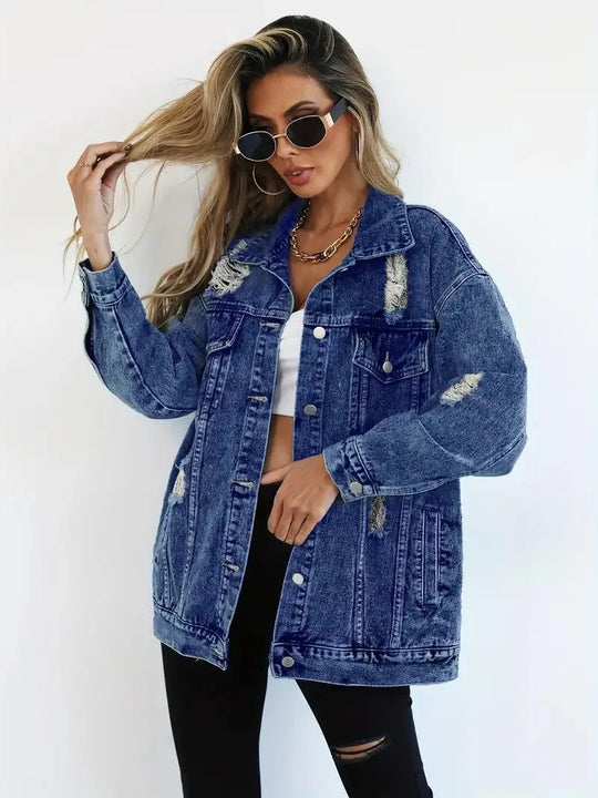 R&B | Oversized Jeansjacke für Damen