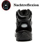 Wasserdicht Arbeitsschuhe Stahlkappe Schutzschuhe Warm Gefüttert Sicherheitsstiefel R&B