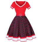 R&B | Vintage Hepburn Polka Dot Kleid