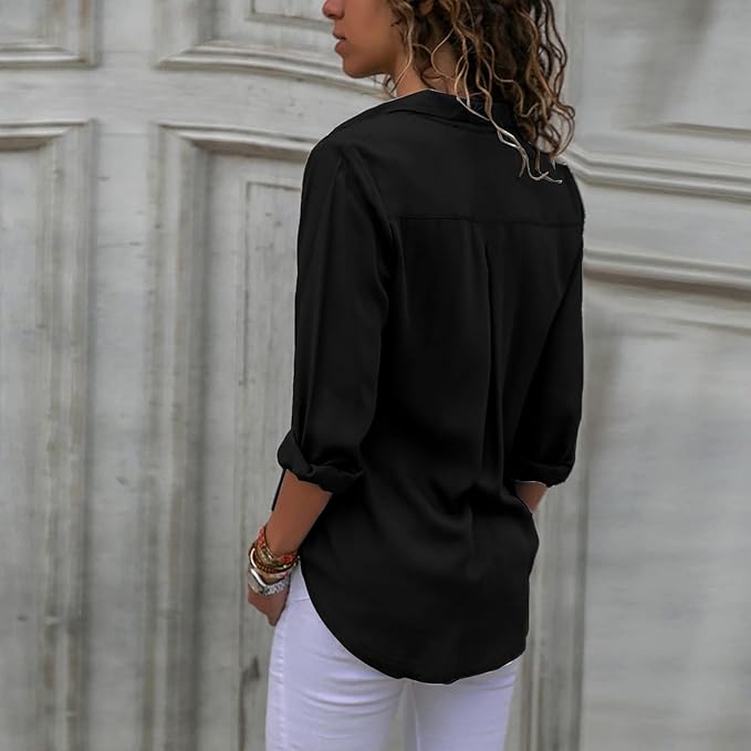 R&B | Elegante Chiffonbluse für Frauen