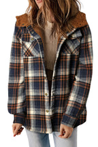 R&B | Gepunktete Jacke mit Kapuze Weiches Plüschfutter Perfekt für Kalte Tage