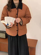 R&B | Steppjacke mit Kragen und Knopfleiste