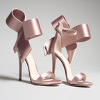 R&B | Sommer Übergröße Schleife Knöchelriemen High Heels Sandalen für Frauen