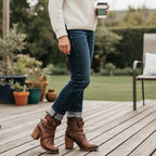 R&B | Damen Lederstiefel Zeitloser Stil, Langlebiges Design, Perfekt für Alle Jahreszeiten