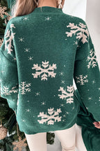 R&B | Rollkragen Weihnachtsdruck Strickpullover