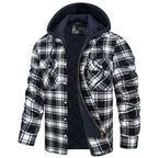 R&B | Herren Karierte Langarm Freizeitjacke