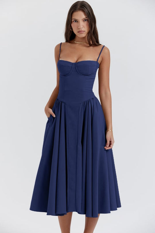 R&B | Midikleid In Korsettform