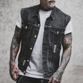 R&B Stylische Denim Weste für Herren
