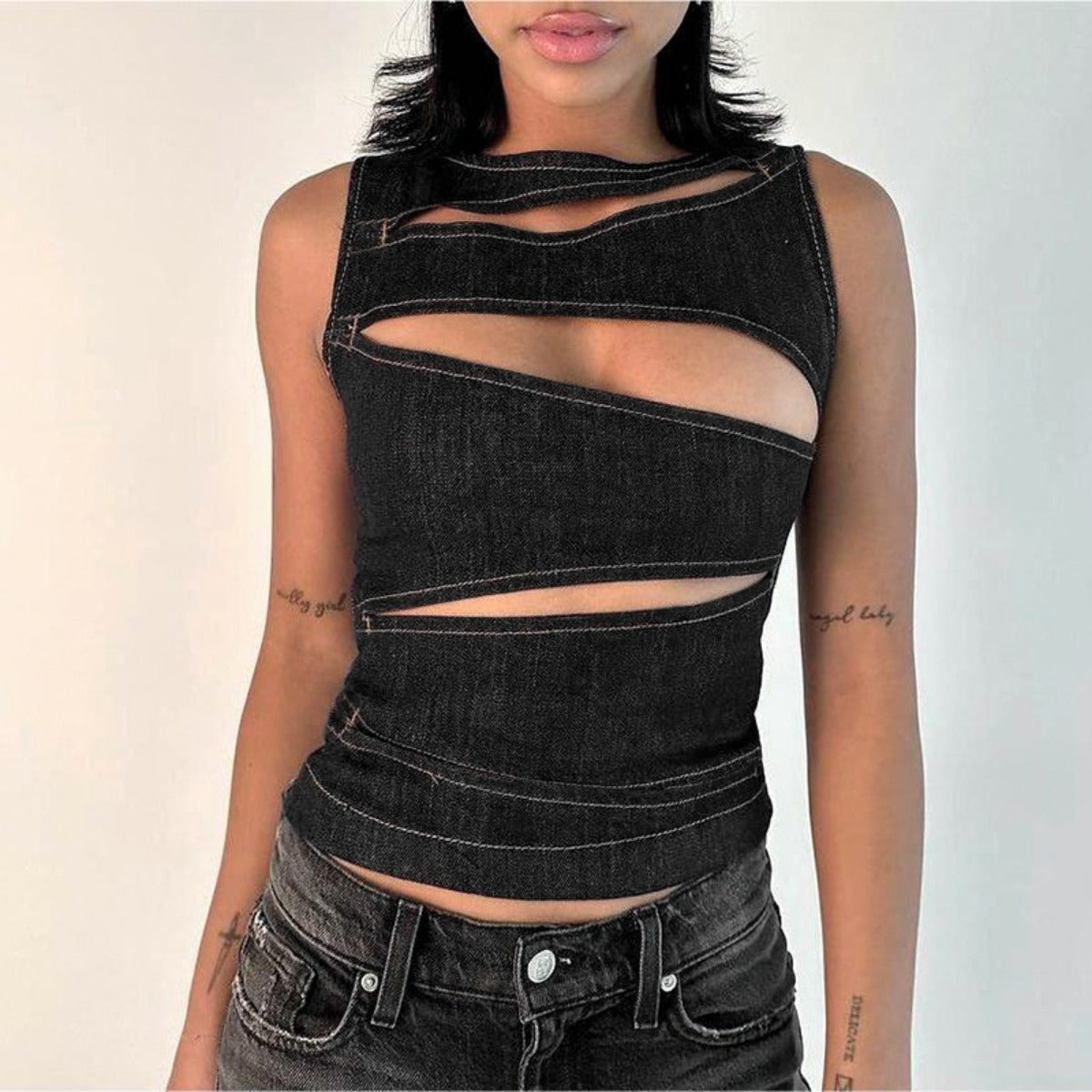 R&B | Top aus Jeansweste