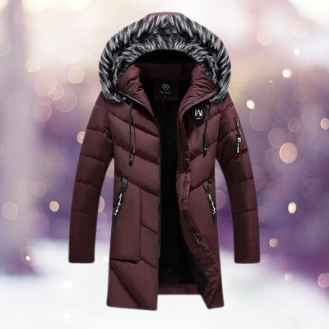 R&B | Parka Jack - stilvolle isolierte Damen Außenjacke mit Kunstpelzkapuze