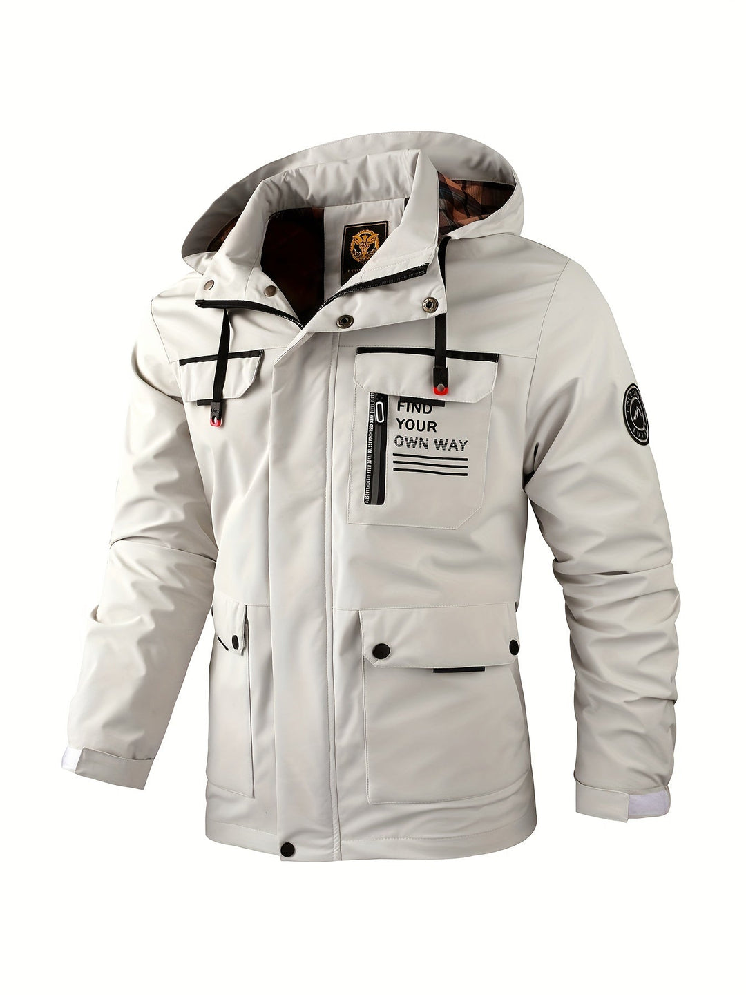 R&B | Herren Kapuzen Utility Jacke