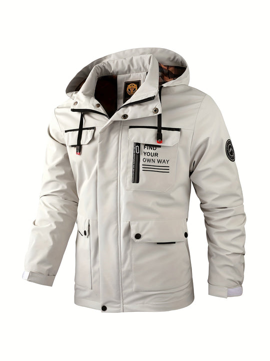 R&B | Herren Kapuzen Utility Jacke