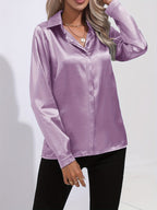 R&B | Damen Elegante Satinbluse