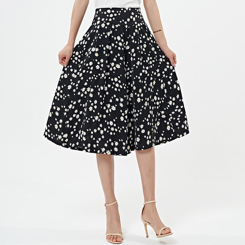 R&B | Damen Chiffon Culottes mit Breiten Beinen und Hoher Elastischer Taille