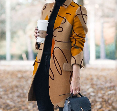 R&B | Moderne Abstrakte Jacke für Frauen