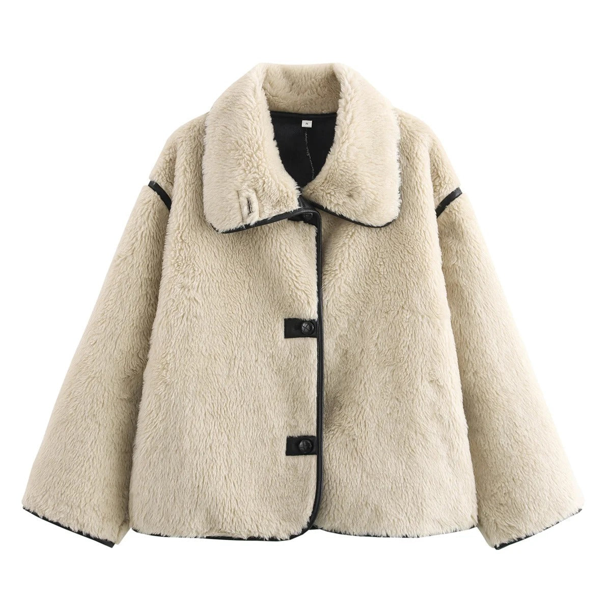 R&B | Gemütliche Teddyjacke mit klassischem Kragen