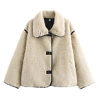 R&B | Gemütliche Teddyjacke mit Klassischem Kragen