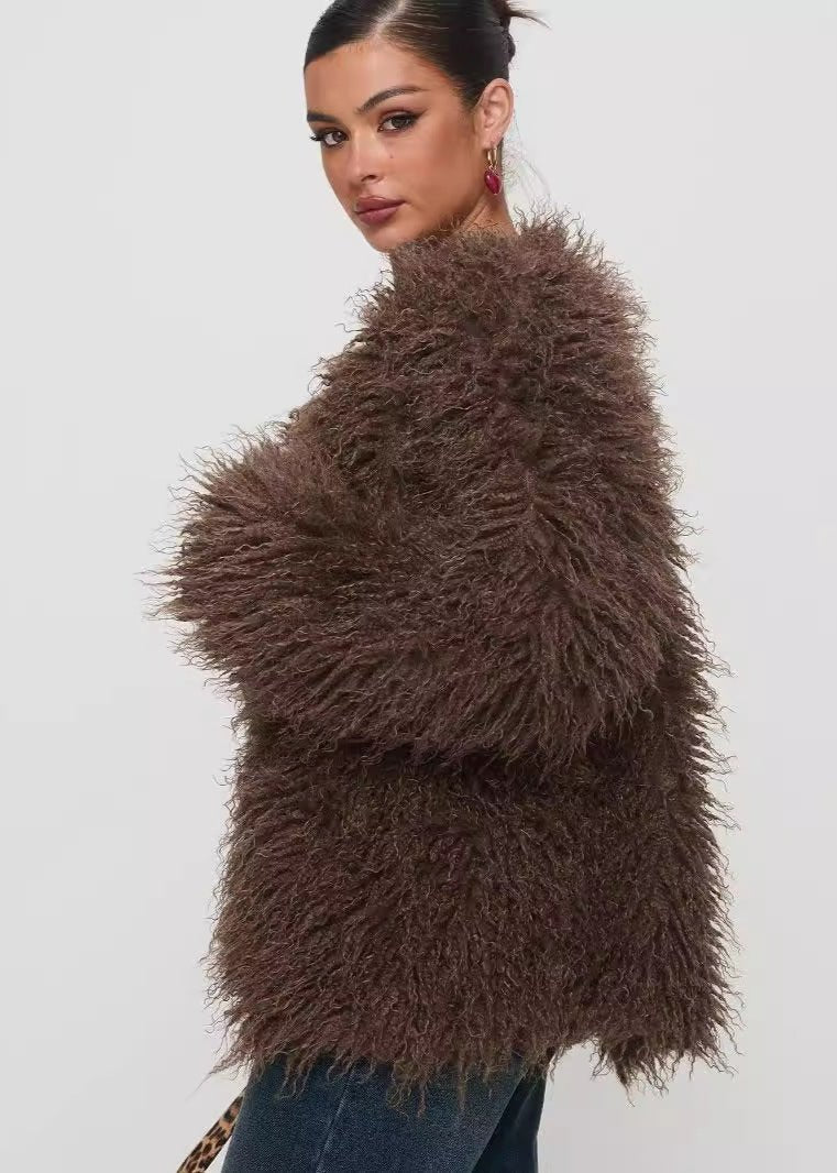 R&B | Shaggy Kunstpelzjacke